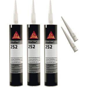 Sikaflex-252 haftstarker Konstruktionsklebstoff, 300ml, Weiss, 3 Set