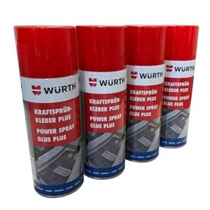 Würth Kraftsprühkleber Plus, 4x 400ml