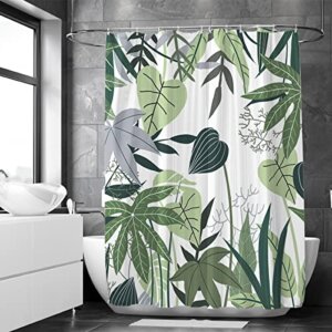 Duschvorhang - 180x200 cm - Wasserfestes Jungle Polyester - Inkl. Ringe