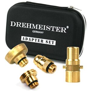 Drehmeister LPG Adapter Set M16 - alle Europa Autogas Adapter (M16/W21.8/extra lang)