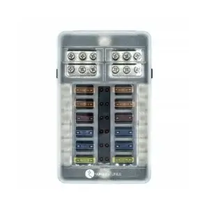 WATTSTUNDE® Plus Distributor 12 mit je 4x 5A, 10A, 15A, 20A Flachsicherungen