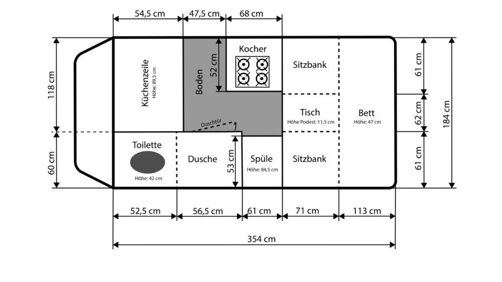 Fiat Ducato Grundriss